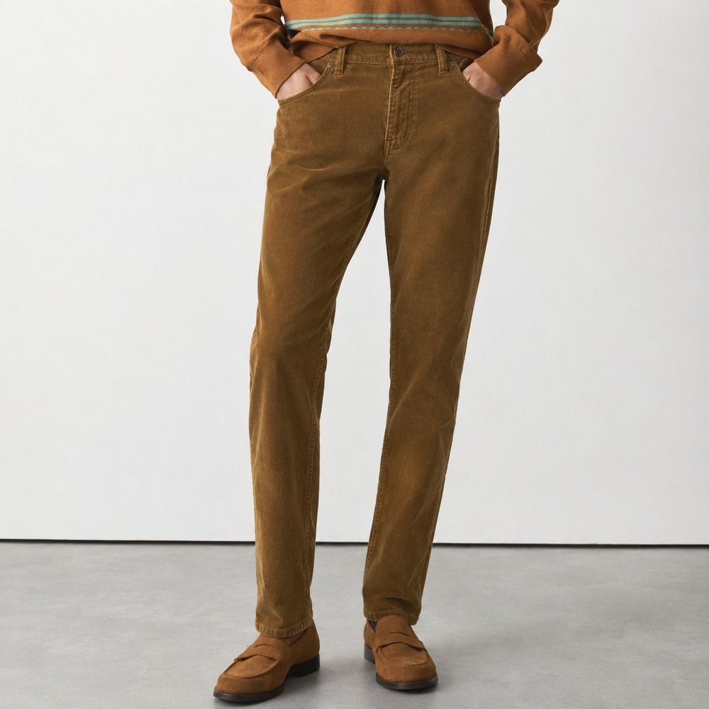 Todd Snyder Brown Street Corduroy Pants Slim Fit 5 Pocket Size 28x32